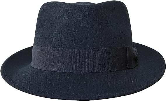 Fedorahatt - 100% Ullfilt - Vikbar för Resor - Vatten