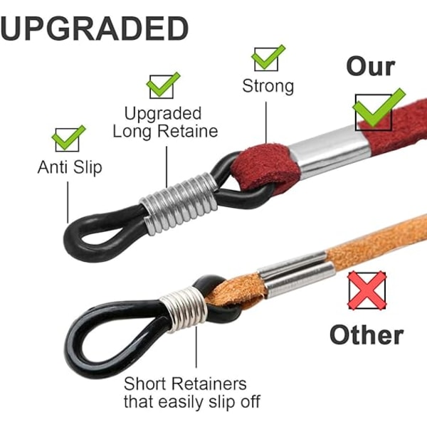 6 st. Glasögonsnöre för män och kvinnor, Glasögonsnöre, Glasögonsnöre