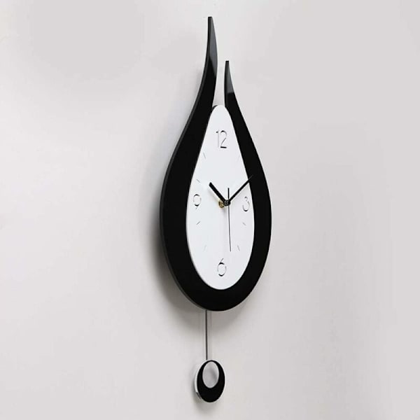 Xintang lydløs veggklokke vanndråpe pendelklokke moderne design