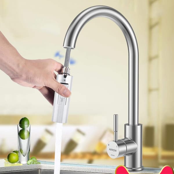 Kjøkkenkran Sprayhode Pull Down Kran Sprayhode Kjøkkenkran Sprayer Spout Reservedel Kranhode 2 Moduser