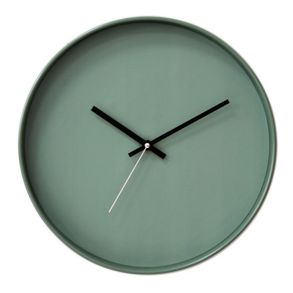 Silent Green Clock, Scale Free, 14 Inch