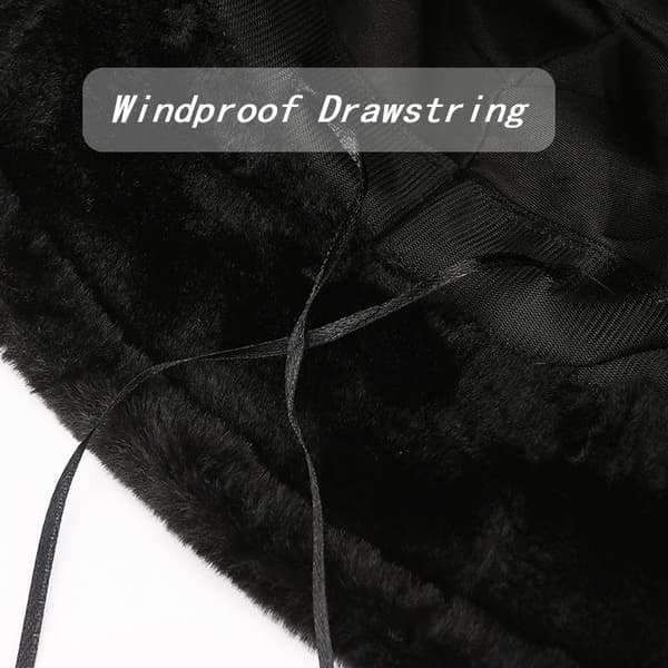 1 sort vinter varm pelsfiskerhat