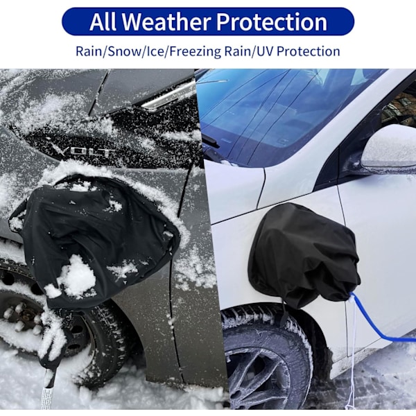 EV-laddare Port Skydd, Elektrisk Bil Laddare Plugg Skydd, Utomhus Vattentät Vinter Snö Regn UV Allvädersskydd