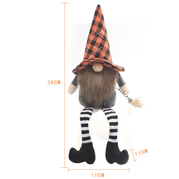 3 kpl Halloween ruotsalainen tonttu pehmolelu koriste, Halloween tonttu koriste nukke koriste, pelottava Tomte kääpiö pöytä roikkuu