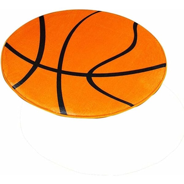 3D-tryckt basketbollmönstrad matta för sovrum, badrum, företag