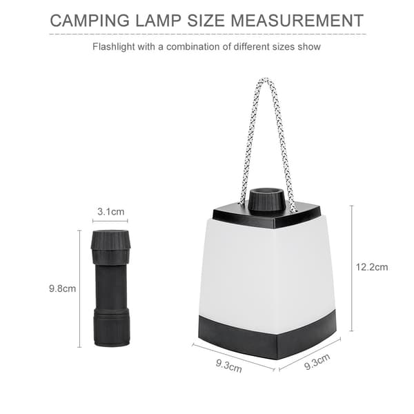 1 stk nattlys multifunksjonelt utendørs COB plast camping