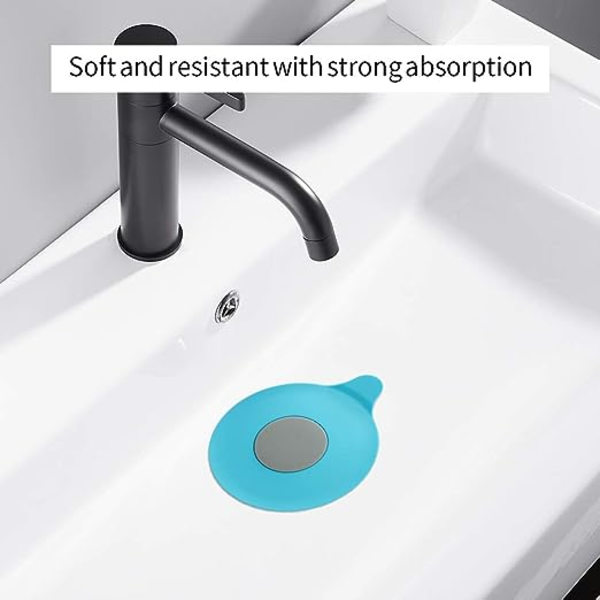 2-pack Återvinningsbar Silikon Badkarsplugg (Blå + Grön),