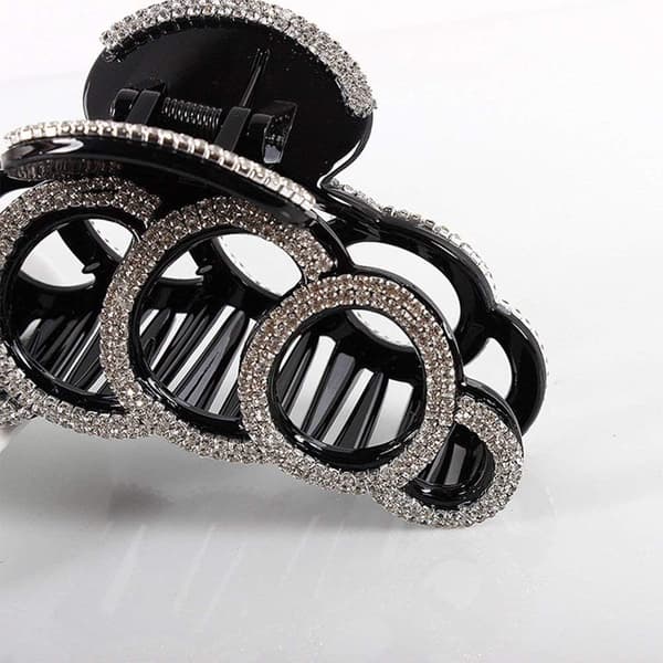 Rhinestone Hårklips, Stor Kæbe Hårklo Hårtilbehør til