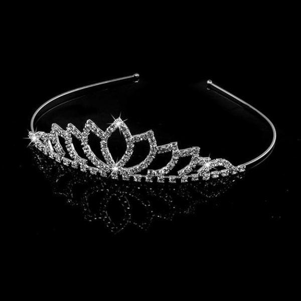 Rhinestone Princess Tiara Krone, Bryllupstiara, Brudeslør