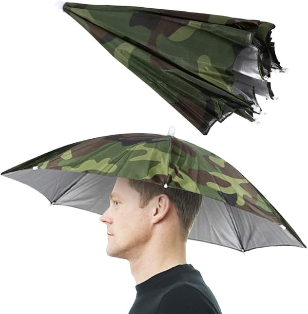 Fiskeriparaply Solbeskyttelse Hovedmonteret Parasol 65cm