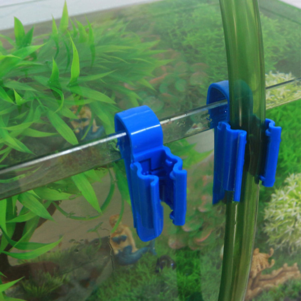 2 pakker fiskebeholder slangeholder plast klemme klemme akvarium luft pumpe tilbehør