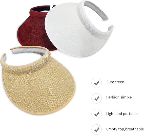 Retro Solhatt för Kvinnor, Utomhus UV-Skyddande Hatt, Ridning Sol