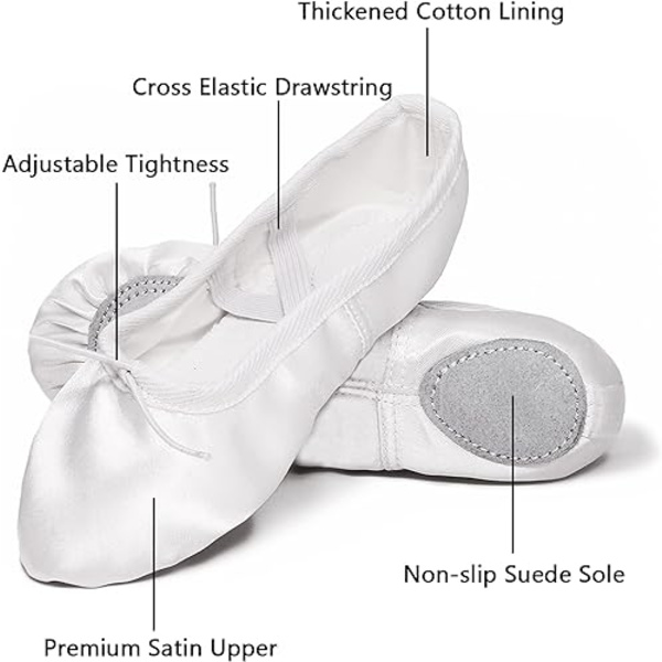 Split Sole Ballettskor Danskor Yogaskor Ballerinaskor