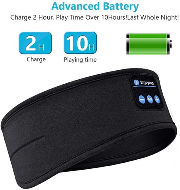 Svart Bluetooth-hodeband, gave til menn og kvinner, original gave