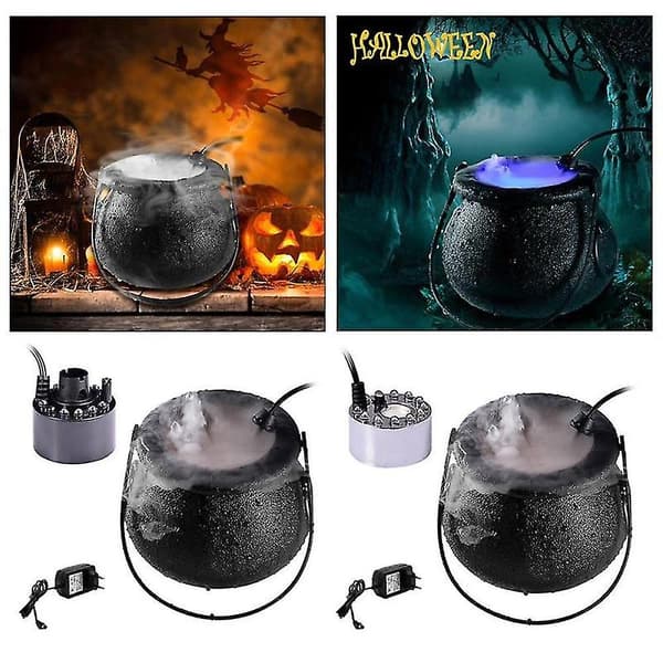 Halloween Røykmaskin Led Luftfukter Tåke Mist Maker Farge Endring