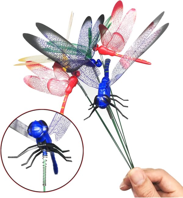 30 stk. Dragonfly Hagepynt, Dragonflies med Pinner for