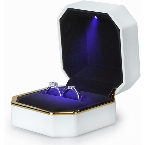 Lyx smyckeskrin, case, organizer, stativ med LED
