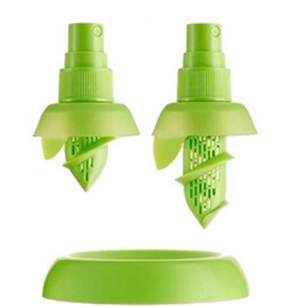 2 styk (Grøn) Citrus Sprøjte Citron Lime Spritzer Spray Manuel
