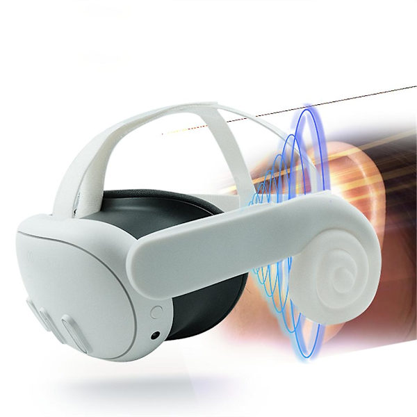 VR-headset øremuffer for forbedret headsetlyd for Meta Quest 3 VR-tilbehør hvit