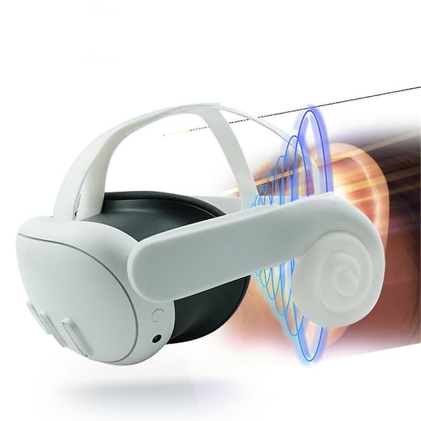 VR-headset øremuffer for forbedret headsetlyd for Meta Quest 3 VR-tilbehør svart