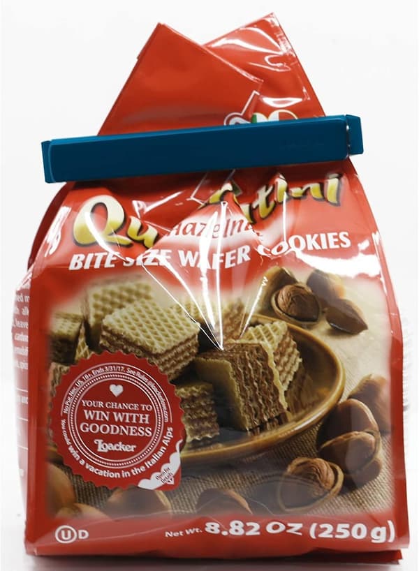 Sæt med 5 forsegling clips 12cm, assorterede farver