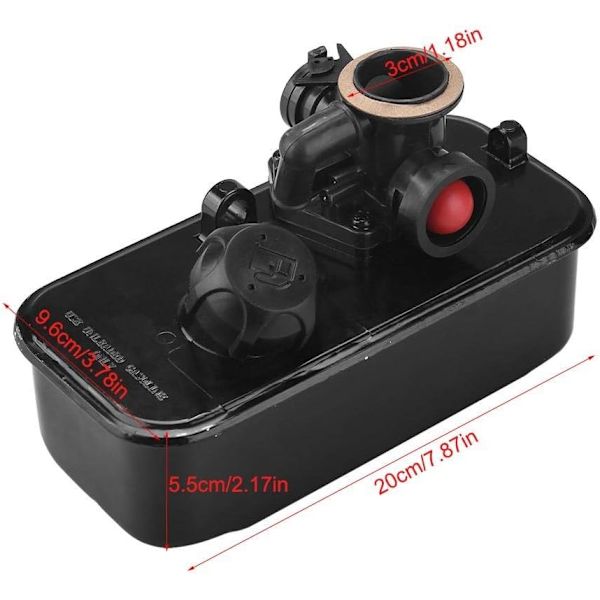498809 Polttoainesäiliö ja kaasutin sopii Briggs & Stratton 498809