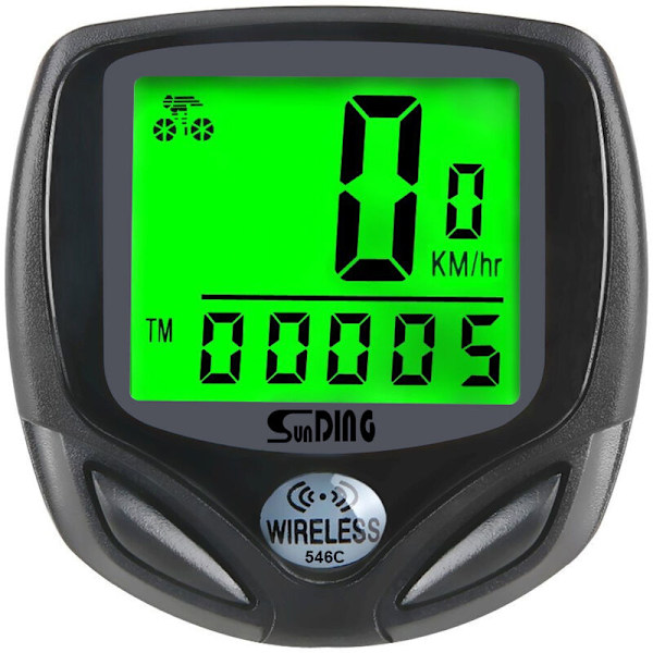 Trådløs cykelcomputer Vandtæt cykel Tacho Funktioner LCD Odometer