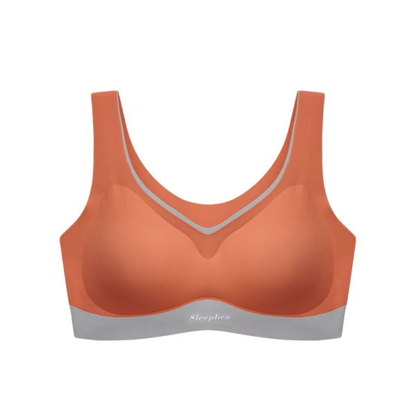 Fem stycken (L) Grå, grön, svart, färgad, orange Sportbehåar för kvinnor