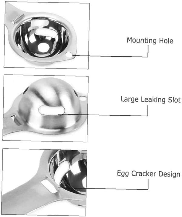 Eggeplomme- og Hvite-Separator Matkvalitet Eggdeler