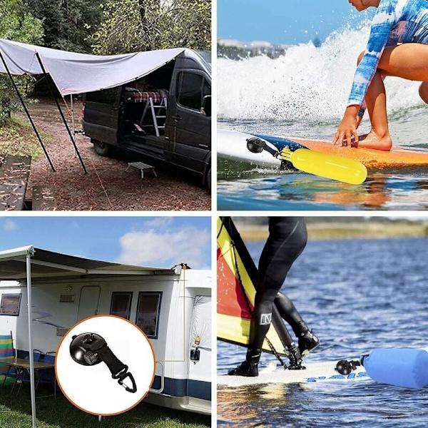 Sugkoppsförankring, 4 stycken markis sugkoppsfäste krok, multifunktionella sugkoppsförankringar, campingtillbehör, sugkoppskrok för campingtarp, markis, bagageutrymme