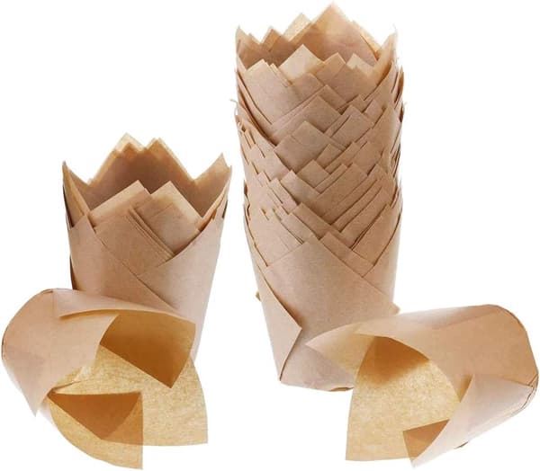 200 stk. Tulipan Bageforme, Ovn Kagekopper, Bagepapir