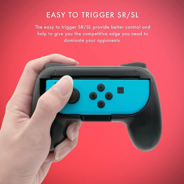 Numskull ratt og komfortkontrollgrep for Nintendo Switch Joy-Con, 2 kontrollgrep