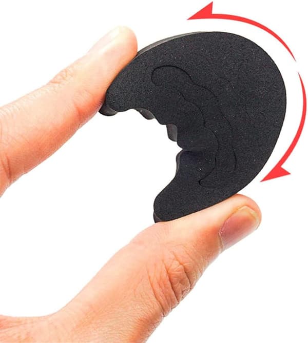 2 par indlægssåler Stor indlægssål (sort og beige)