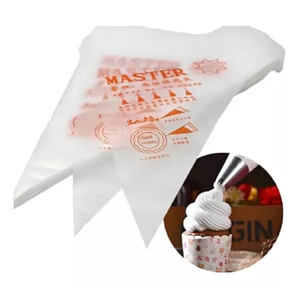 Aleissi 100 Engangs Sprøyteposer for Baking 24cm eller 10 tommer