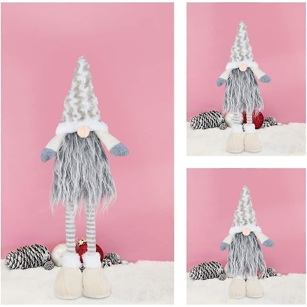 Juledekorasjoner Julenisse GNOME Tomte 57cm Høy, Svenske Figurer Nisse Ornament Dukke, Skandinaviske Gnome Gaver til Julen Hjem De