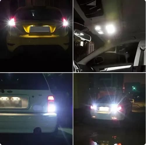 10 stk Strobe Lys til 1156/1157 22 LED Bremslys