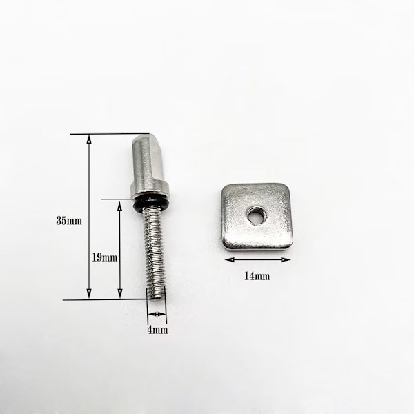4 kpl M4*19mm Surffilareiden Eväruuvit, Eväruuvit Surffilaudoille