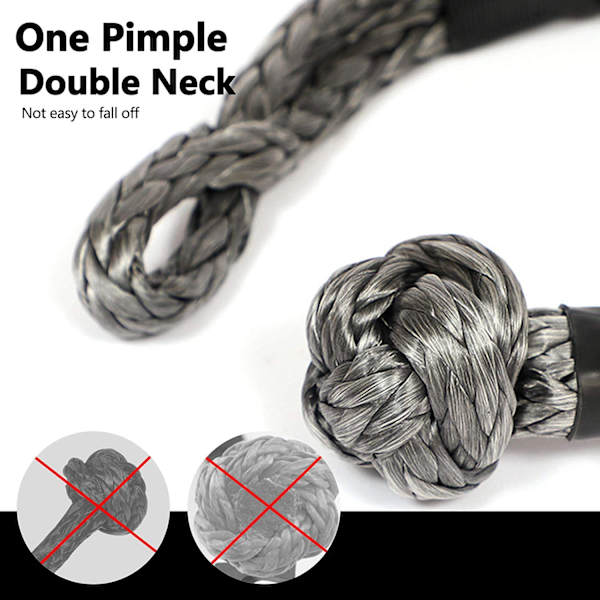 1 st 17 ton knopslinga mjukt shackle enkel last parat vinschrep