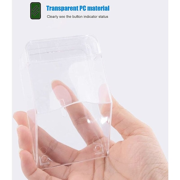Transparent Vandtæt Trådløs Dørklokke til Ring Chime Knap Udendørs Dørklokke Kit Skal Hus Nem at Installere Kompatibel Sender Regn Regn Sne Vinter