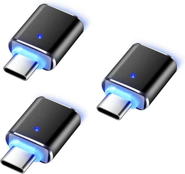 USB C til USB Adapter (3 stk.), USB C Han til USB 3.0 Hun Høj