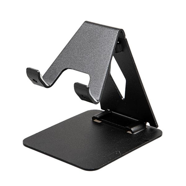 Musta Basics Säädettävä Puhelimenpidike iPhoneille ja Androidille