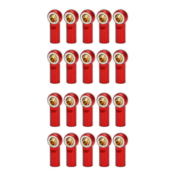 20-pack M3 kullederstångstätning kullederstångsändar röd