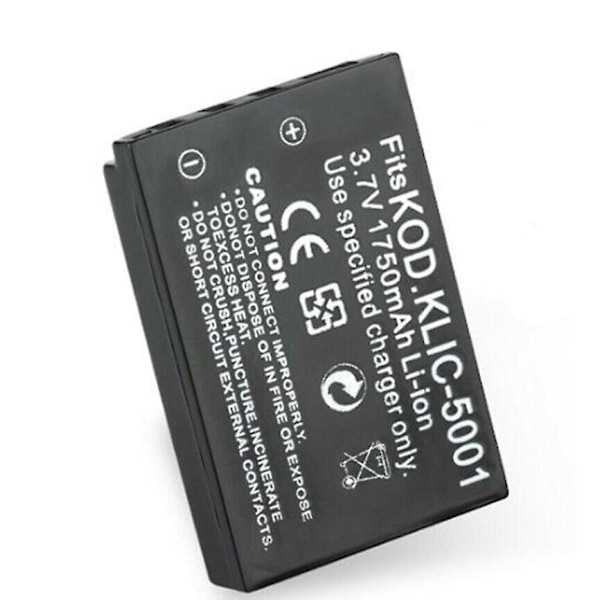 Erstatningsbatteri for Kodak Klic-5001 / Sanyo Db-l50 - Li-ion 3