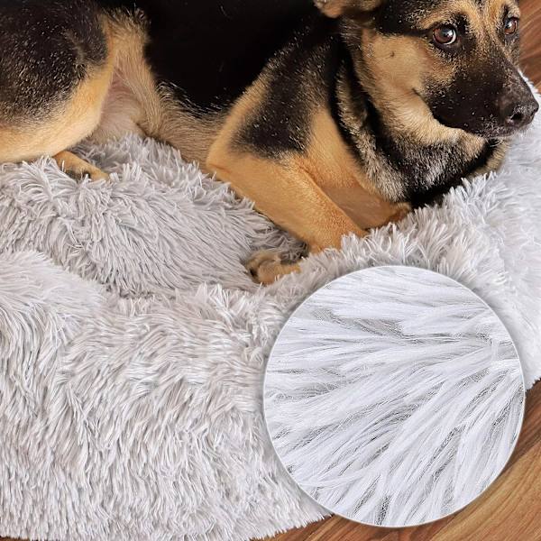 Rund Hundkorg Kattkudde Donut Korg Ø 70 cm Ytterdiameter