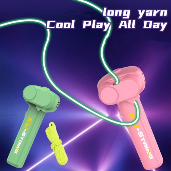 Glow in The Dark Lasso, Spillespill med snor, Glow in The Dark Loop Rope Launcher Propeller, Håndholdt Nyhetssjov