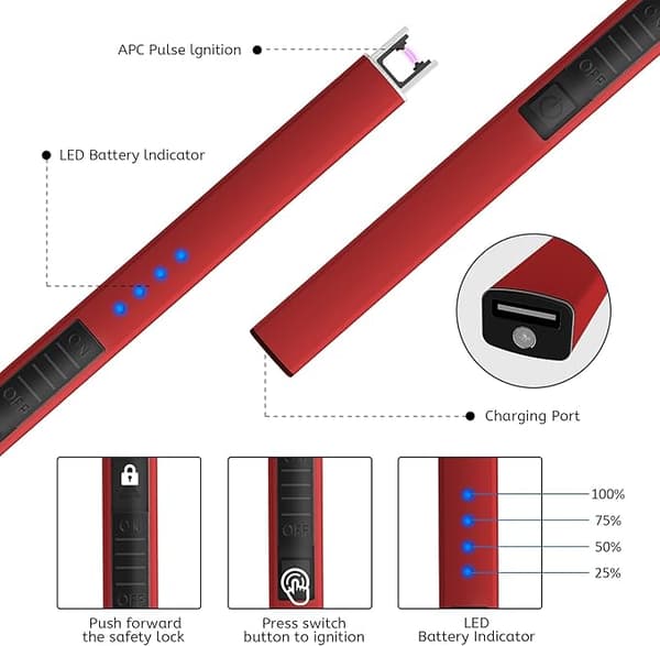 Elektrisk Lys, USB-C Ladbar Buelys med LED