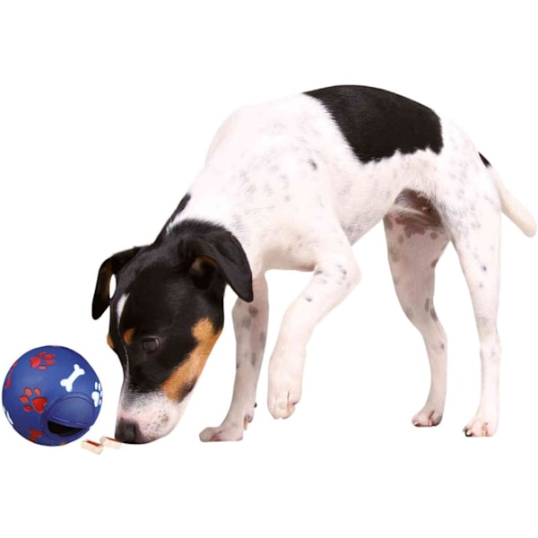 Aktivitetsball i plast for hunder, 9 cm i diameter