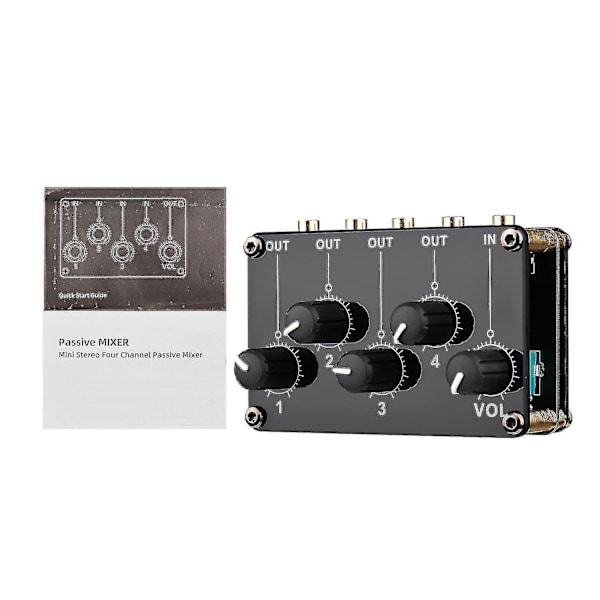 1-til-4-ud Passiv Mixer Modul Mini Stereo 4-kanals Passiv Mixer Lyd Mixer 1 Lydindgang Til 4 O 1-til-4-ud