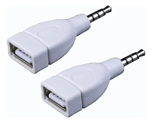 2x3,5 mm hannkontakt til USB 2.0 lydadapter