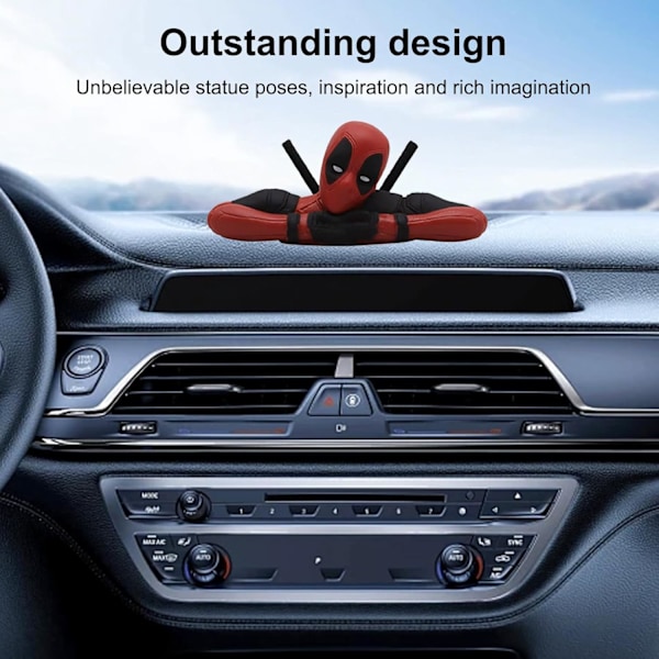 3 st Deadpool Biltillbehör, Biltillbehör Inredning, Bilprydnader Anime Actionfigur Klassikerfigurer